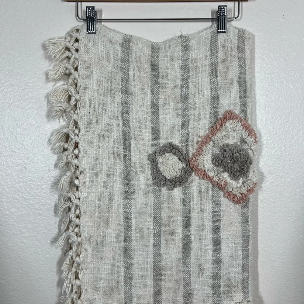 Passport to India Textured Boho Tassel Throw Blanket